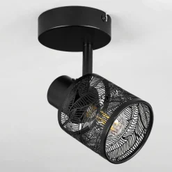 Lampes Industrielles-hofstein Plafonnier Roto Noir, 1 lumière