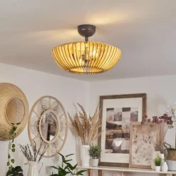 Luminaires Scandinaves-hofstein Plafonnier Sadeillan Anthracite, 2 lumières