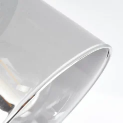 Suspension Verre Fumé-hofstein Plafonnier Safari Noir, 2 lumières