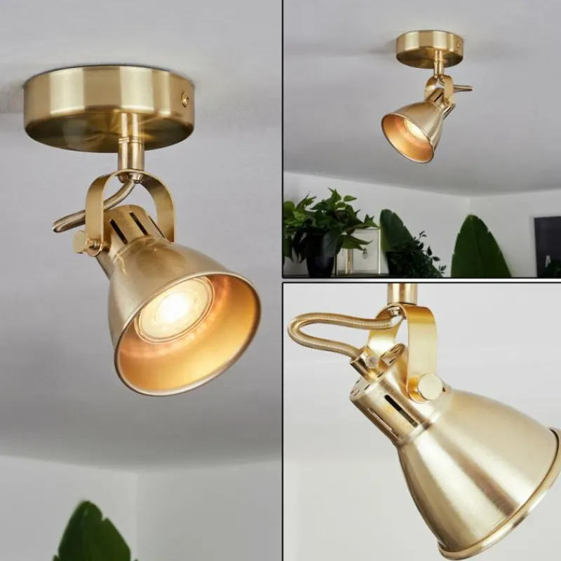 hofstein Plafonnier Salinas Laiton, 1 lumière