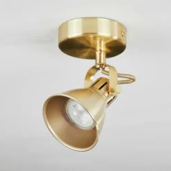 hofstein Plafonnier Salinas Laiton, 1 lumière