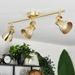 hofstein Plafonnier Salinas Laiton, 3 lumières