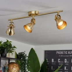 hofstein Plafonnier Salinas Laiton, 3 lumières