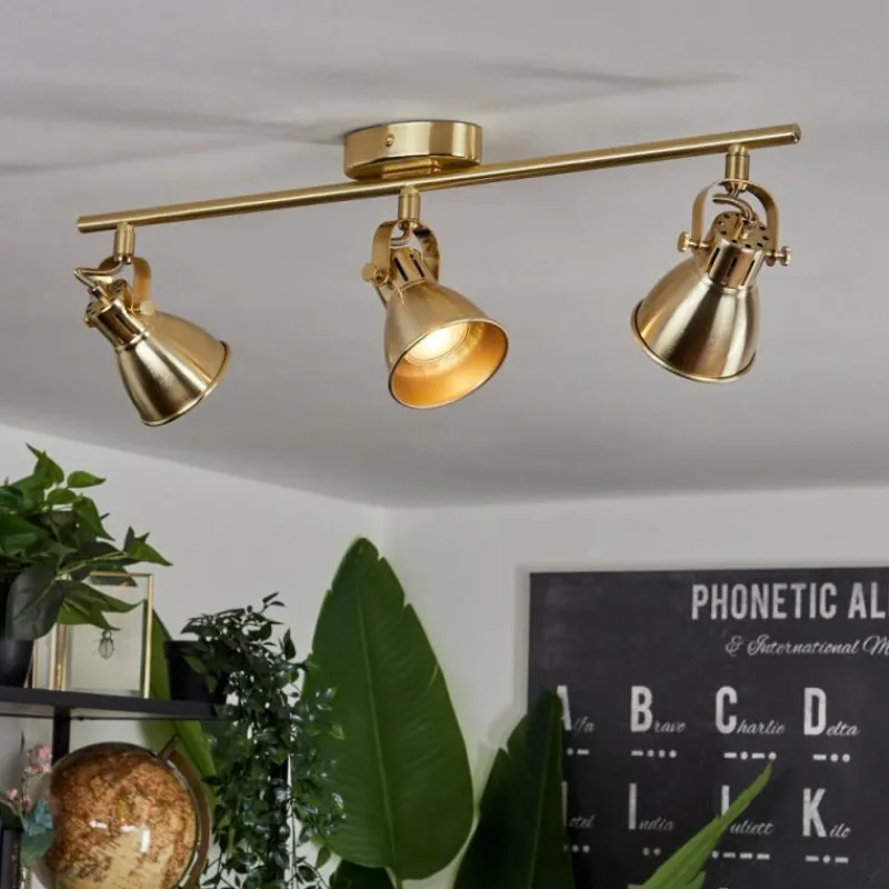 hofstein Plafonnier Salinas Laiton, 3 lumières