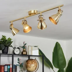 hofstein Plafonnier Salinas LED Laiton, 4 lumières