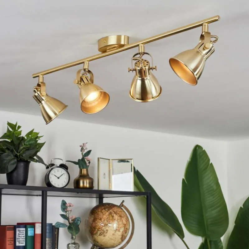 hofstein Plafonnier Salinas LED Laiton, 4 lumières