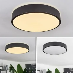hofstein Plafonnier Samaira LED Noir, 1 lumière