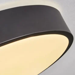 hofstein Plafonnier Samaira LED Noir, 1 lumière