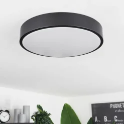 hofstein Plafonnier Samaira LED Noir, 1 lumière