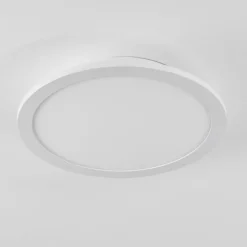 hofstein Plafonnier Sani LED Blanc, 1 lumière, Télécommandes, Changeur de couleurs