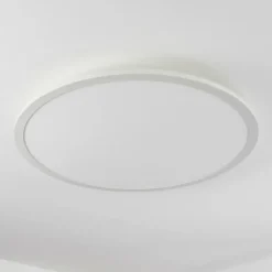 hofstein Plafonnier Sani LED Blanc, 1 lumière, Télécommandes, Changeur de couleurs