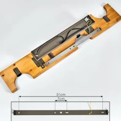 Lampes Industrielles-hofstein Plafonnier Santorum Argent Oxydé, Écru, 4 lumières