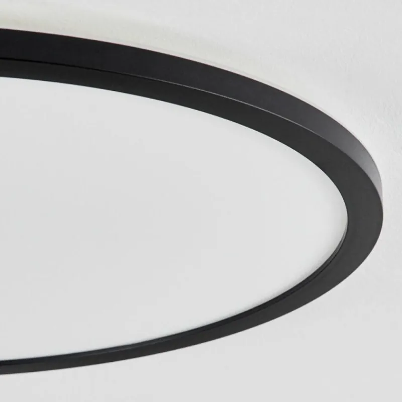 hofstein Plafonnier Sasinhosa LED Noir, 1 lumière, Télécommandes