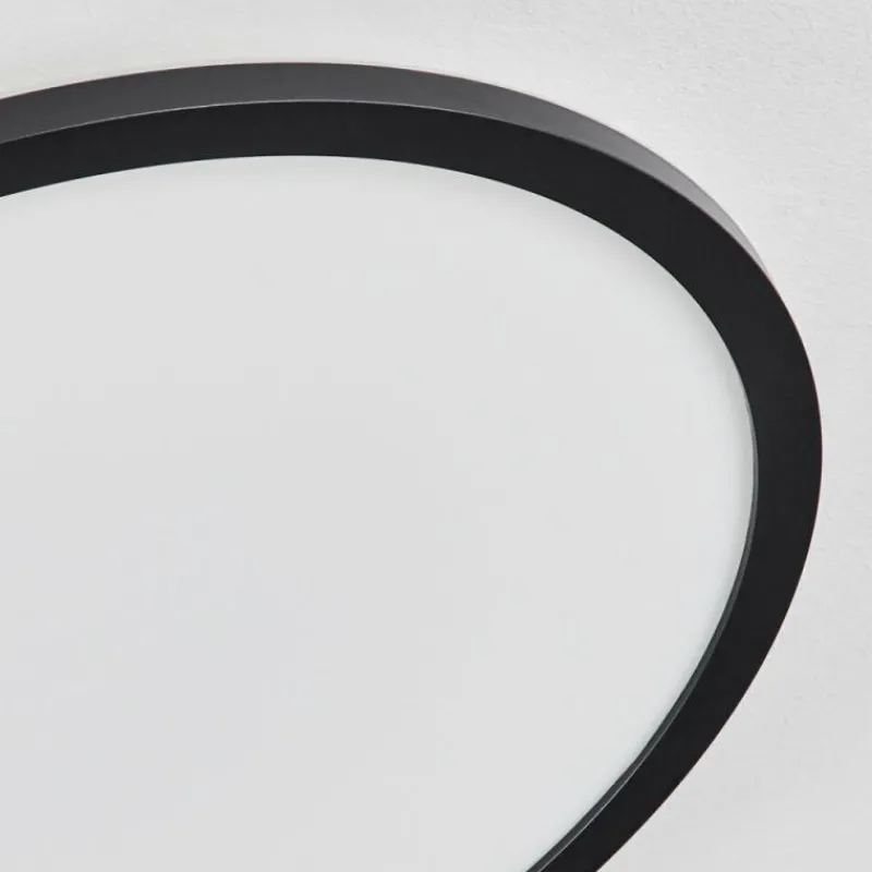 hofstein Plafonnier Sasinhosa LED Noir, 1 lumière, Télécommandes