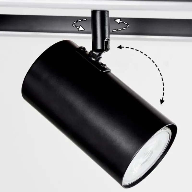 hofstein Plafonnier Sequeira LED Bois clair, Couleur bois, Noir, 3 lumières