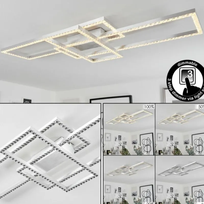 hofstein Plafonnier Serranos LED Aluminium, 1 lumière