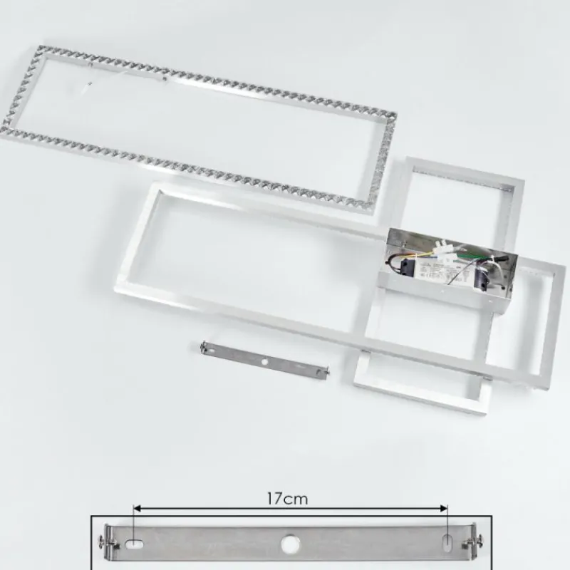 hofstein Plafonnier Serranos LED Aluminium, 1 lumière