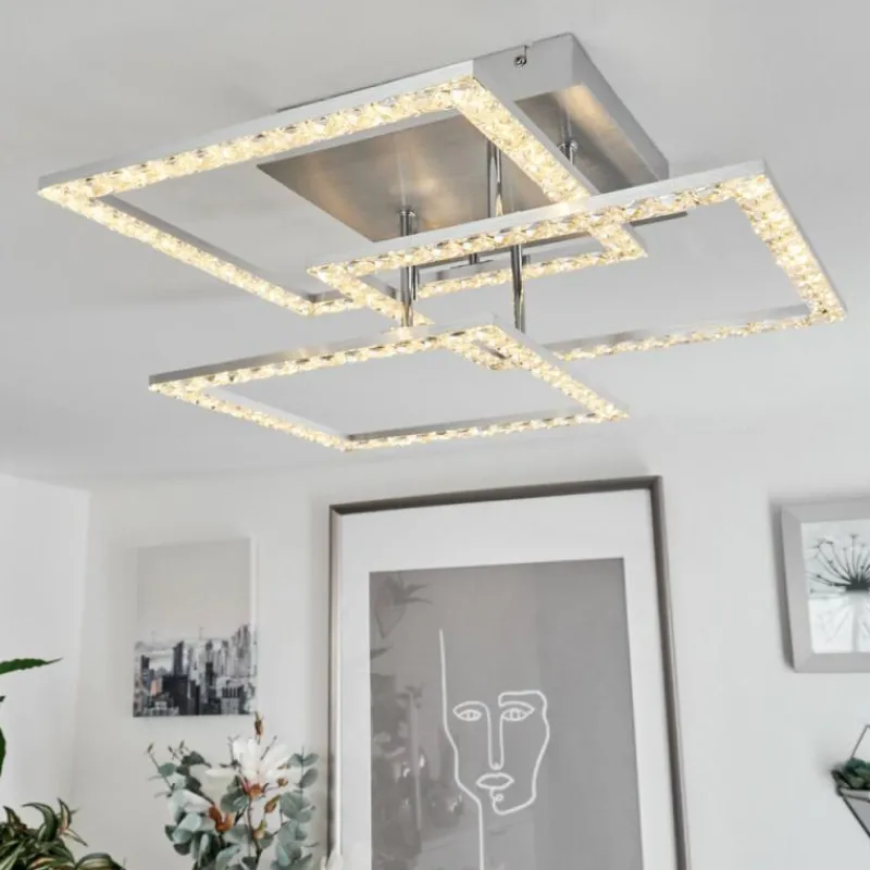 hofstein Plafonnier Serranos LED Aluminium, 1 lumière