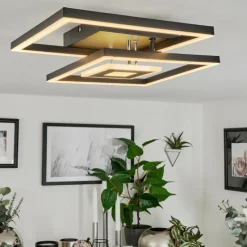 hofstein Plafonnier Serzedelo LED Noir, 1 lumière