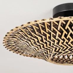 Style Boho-Chic-hofstein Plafonnier Shelbourne Noir, 1 lumière