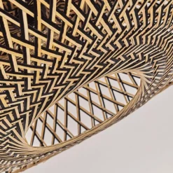 Style Boho-Chic-hofstein Plafonnier Shelbourne Noir, 1 lumière