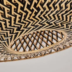 Style Boho-Chic-hofstein Plafonnier Shelbourne Noir, 1 lumière