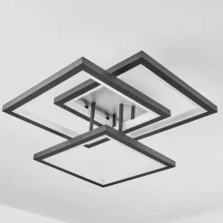 hofstein Plafonnier Solaro LED Gris, 1 lumière