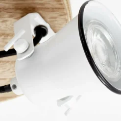 Luminaires Rustiques-Luminaires Brilliant Plafonnier à spots Brilliant Seed Bois foncé, Blanc, 3 lumières