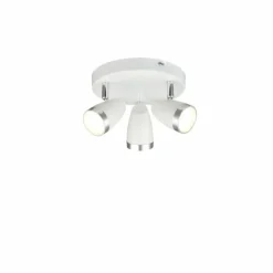Luminaires Globo Lighting Plafonnier à spots rond Globo LED Blanc, 3 lumières* Spots Et Projecteurs