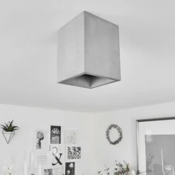 hofstein Plafonnier Stettler Gris, 1 lumière