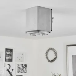 hofstein Plafonnier Stettler Gris, 1 lumière