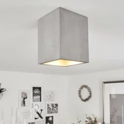 hofstein Plafonnier Stettler Gris, 1 lumière