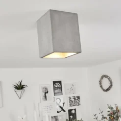 hofstein Plafonnier Stettler Gris, 1 lumière