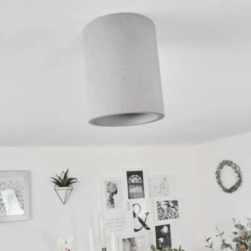 hofstein Plafonnier Stettler Gris, 1 lumière