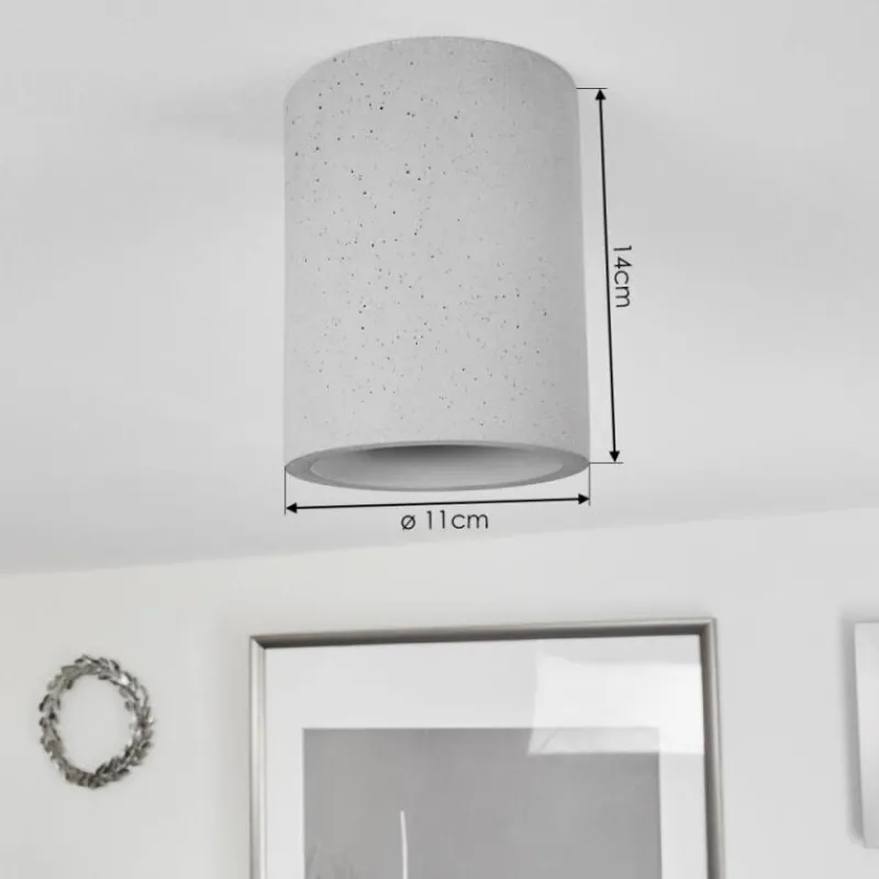 hofstein Plafonnier Stettler Gris, 1 lumière