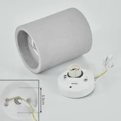 hofstein Plafonnier Stettler Gris, 1 lumière