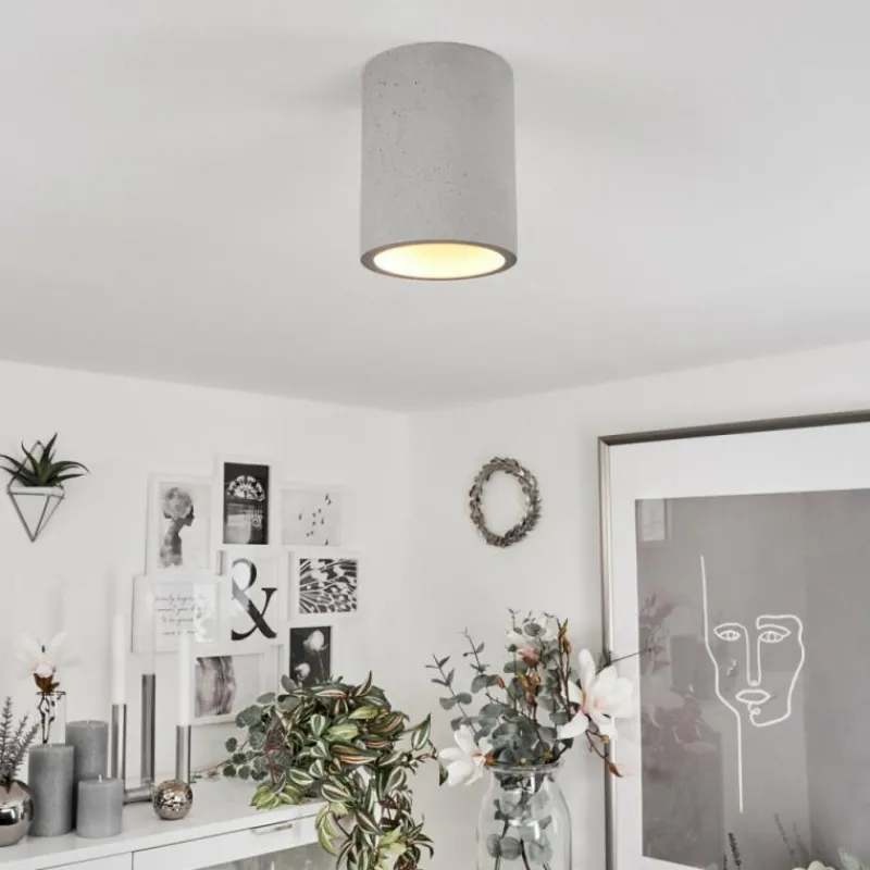 hofstein Plafonnier Stettler Gris, 1 lumière