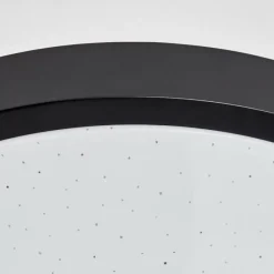 hofstein Plafonnier Subles LED Noir, Blanc, 1 lumière, Détecteur de mouvement