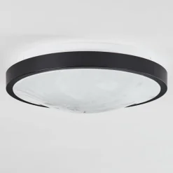 hofstein Plafonnier Subles LED Noir, Blanc, 1 lumière, Détecteur de mouvement