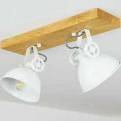 Luminaires Scandinaves-hofstein Plafonnier Svanfolk Écru, Blanc, 2 lumières