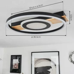 hofstein Plafonnier Taboneira LED Écru, Noir, Blanc, 1 lumière