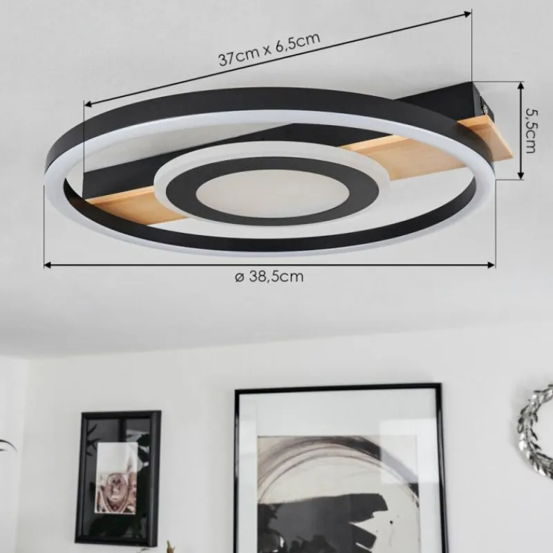 hofstein Plafonnier Taboneira LED Écru, Noir, Blanc, 1 lumière