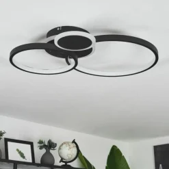 hofstein Plafonnier Tagsdorff LED Noir, Blanc, 1 lumière