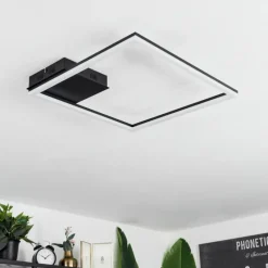 hofstein Plafonnier Taleta LED Noir, 1 lumière