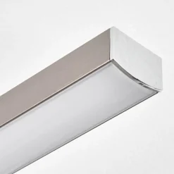 hofstein Plafonnier Tamizat LED Nickel mat, 2 lumières, Changeur de couleurs