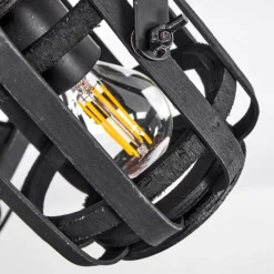 Luminaires Scandinaves-hofstein Plafonnier Teheran Noir, 3 lumières