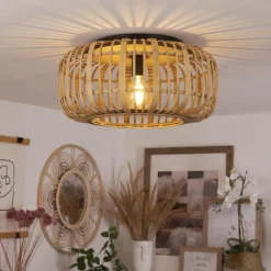 Luminaires Scandinaves-hofstein Plafonnier Teheran Noir, 1 lumière