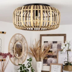 Luminaires Scandinaves-hofstein Plafonnier Teheran Noir, 1 lumière