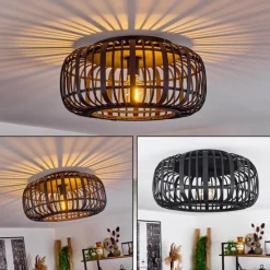 Luminaires Scandinaves-hofstein Plafonnier Teheran Noir, 1 lumière