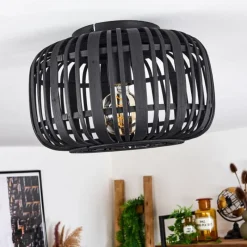 Luminaires Scandinaves-hofstein Plafonnier Teheran Noir, 1 lumière